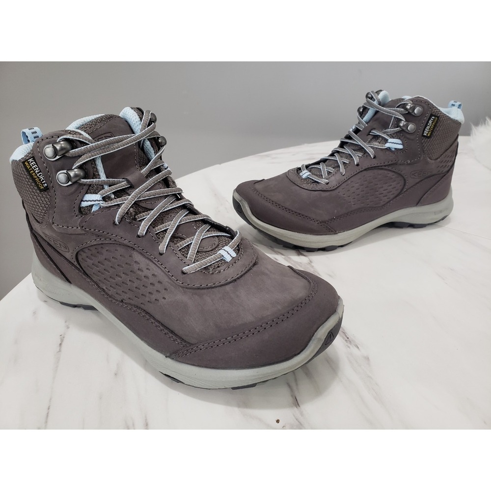 NEW WOMEN SZ 5.5 KEEN Terradora Explorer Mid Waterproof Hiking Boots GRAY BLUE